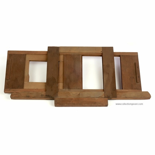 Grand passe-vues en bois pour plaques 12 x 12 cm ou 7,5 x 9 cm avec un cache.
Marque : -Fabricant : ???
Pays : ???
Date de début : 9999Date de fin : 9999
Dimensions : 44 x 20 x 2 cmPoids : 370 g
Commentaires : -
Liens web : -
Accessoire présenté :
N° de série : -
Accessoires : -
Notice : -
Commentaires : -
N° inventaire : ACC0593_01
ACC0593_01.jpg