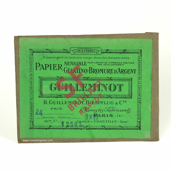 Papier SF 9 x 12 cm (Guilleminot)(brillant rapide)(ACC1046)