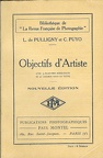 Objectifs d'ArtisteC. Puyo, L. de Pulligny(BIB0240)