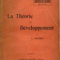 La théorie du développement<br />L. Mathet<br />(BIB0602)