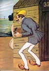 Carte humoristique pliante, Erotisme 1900(CAP0007)