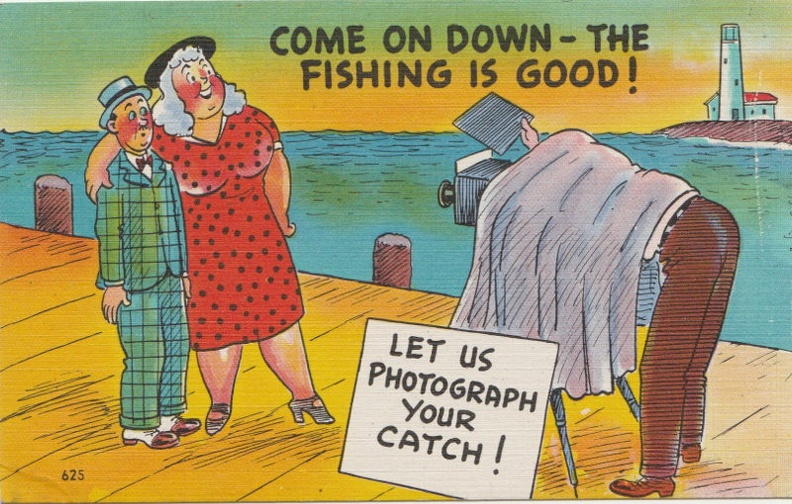 _double_« Come on down - The fishing is good »  (CAP0471_0a)