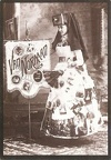 Femme publicitaire avec appareil sur la tête, repro de 1890(CAP0653)