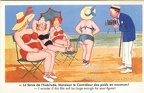 Grosses femmes en bikini sur la plage(CAP1151)