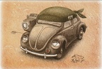 Appareil photo sur une VW Coccinelle(CAP1351)