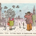 Touristes à Trafalgar Square(CAP1352)