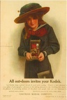 Ancienne pub Kodak: « All out-doors invites your Kodak »(CAP1423)