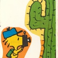 Woodstock photographiant un cactus(CAP1466)