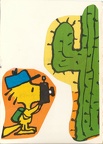Woodstock photographiant un cactus(CAP1466)