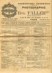 Fournitures générales pour la photographie (Faller E.) - 1898(CAT0031)