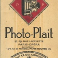 Photo-Plait, hiver 1926-1927<br />(CAT0131)