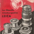 Les objectifs interchangeables Leica (Leitz) - 1936<br />(CAT0172)