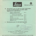 Macro et microphotographie (Leitz) - 1955(CAT0260)