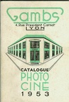 Catalogue Photo Ciné (Gambs) - 1953(CAT0268)