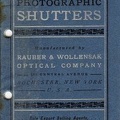 Automatic shutters (Raubert and Wollensak) - c. 1900(CAT0138)