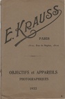 Catalogue (E. Krauss) - 1922(CAT0345)