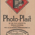 Photo-Plait, mars 1926<br />(CAT0347)