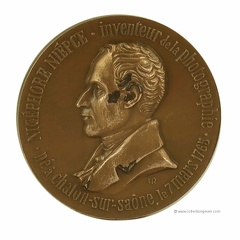 Médaille : Nicéphore Niépce, FNSPF(Ø = 68 mm)(GAD1411)