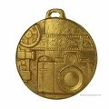 Médaille ou pendentif doré<br />(Ø = 40 mm)<br />(GAD1412)