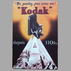 Plaque métallique : « Ne partez pas sans un Kodak »(GAD1754)
