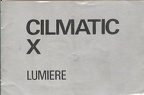 Notice : Cilmatic X (Lumière)(MAN0098)