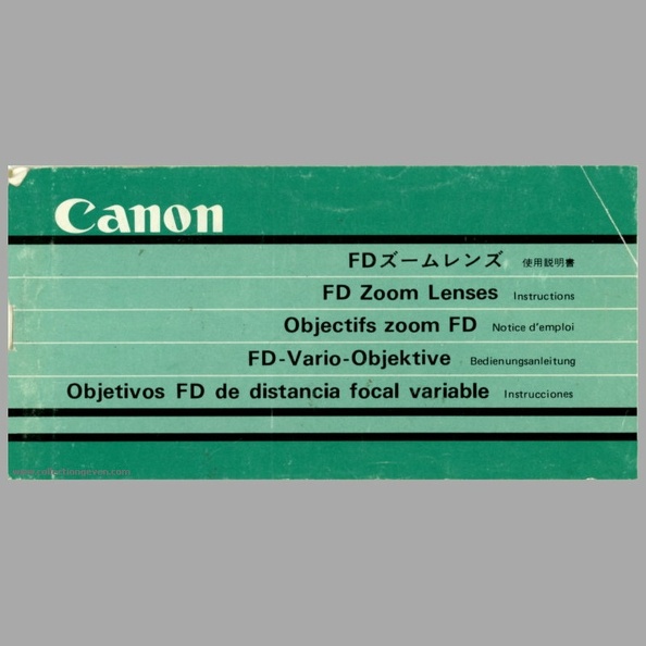 Objectifs Zoom FD (Canon) - 1981(MAN0191)