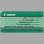 Objectifs Zoom FD (Canon) - 1981(MAN0191)