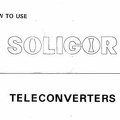 Teleconverters (Soligor)<br />(MAN0298)
