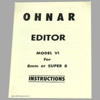 Notice : Visionneuse Super 8 Ohnar(MAN0678)
