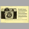 Kleinbild-Kamera 24 x 36 (Franka-Werke) - c. 1962(MAN0716)