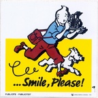 Autocollant : Tintin, Smile, Please!(NOT0234)