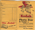 Pochette : Kodak(Photo - Star R. Tzaud, Lausanne)(NOT0267)