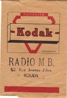 Pochette : Kodak(Radio M. B.)(NOT0307)