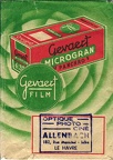 Pochette : Gevaert Microgran(NOT0320)