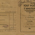 Pochette : Tout pour l'amateur(Lefèvre, Tours)(NOT072)