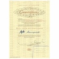Certificat de garantie et de dédouanement : Nettar II - ~ 1950<br />(NOT0763)