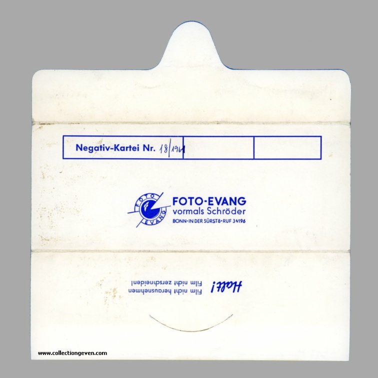 Pochette : Foto-Evang(4 bandes de 2 ou 3 négatifs 6x9 ou 6x6)(NOT0853)
