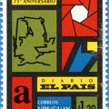 Timbre : 75<sup>e</sup> anniversaire du journal El Pais<br />(PHI0273)