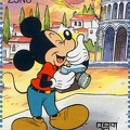 Mickey, la Tour de Pise (Bhoutan) - 1991<br />(PHI0479)