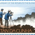 Timbre : 10th anniversary of the return to the islands (Tristan da Cunha) - 1973(PHI0495)