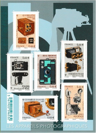 _double_ Timbre : les appareils photographiques : feuillet de 6 timbres(PHI0583a)