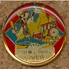 Kodak, Euro Disney 1992, Dingo + train(PIN0136)