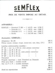 Semflex, tarif(PUB0047)