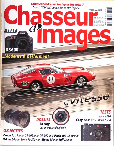 N° 391 de 3.2017
Table des matières:
- P.H. Pont : Bronzavia CDH44 (ciné-mitrailleuse)
- Fabrice Puliero & Stéphane Duroy
- Dossier pratique : la vitesse
- Lightroom : traiter le bruit
- Décentrement
- Tests : Nikon D5600, Sony Alpha 99 II, Sony Alpha 6500, Leica M10
- Objectifs
- La saga des montures
- Rotules
Pages : 156
Commentaires : -
REV-CI0391.jpg