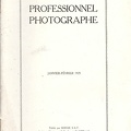 Le Professionnel Photographe, 1.1925