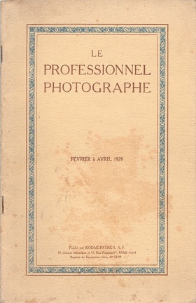 Le Professionnel Photographe, 2.1929