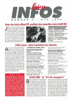 Leica Infos, n° 3, été 1994(REV-LI1994-07)