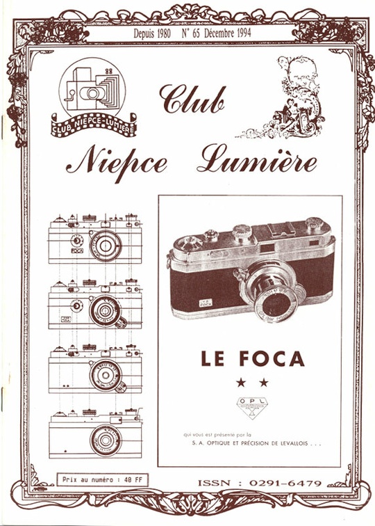 Club Niépce Lumière N° 65, 12.1994