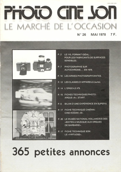 Le Marché de l'occasion Photo-Ciné-Son N° 26