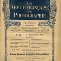 La Revue Française de Photographie, n° 65, 9.1922<br />(REV-PM0065)